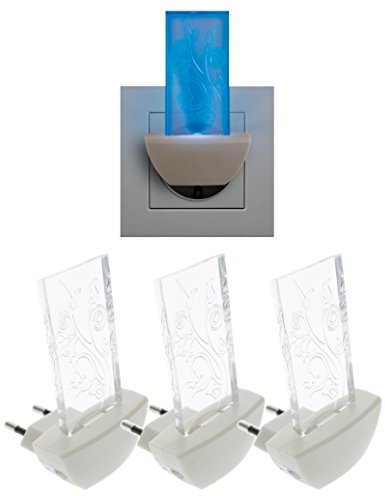 Trango 3er Pack LED Steckerlicht TG11-S40 Wandlampe, Steckdosenlampe, Orientierungslicht, Kinderlicht, Nachtlicht, Steckdose Sicherheitslicht