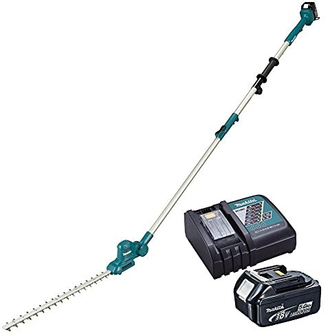 Makita DUN461WRT 18V Li-ion LXT 46cm Pole Hedge Trimmer complete with 1 x 5.0 Ah Battery and Charger