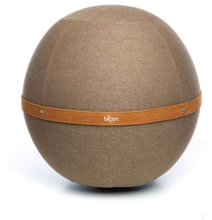 Bloon Sitzball für Büro, ergonomisch, 55 cm | Rückenschmerzen, rutschfest, schmutzabweisend & sehr robust | handgefertigt in Portugal | Farbe (Trufa, Regular)