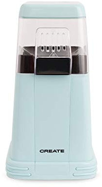 CREATE/POPCORN MAKER/Máquina Eléctrica de Palomitas de Maíz Azul Mate/Sin aceites o grasas, Fácil de limpiar, Palomitas en 3 min, 80g de maiz por tanda, Sitema de seguridad, 1200W