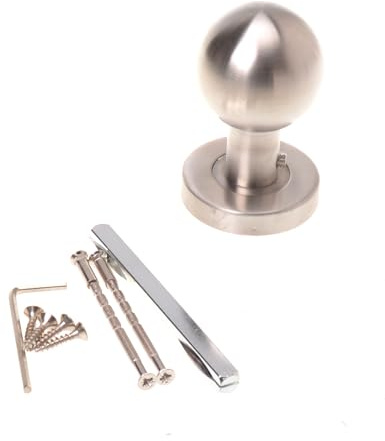 Aqbau® Pomello a sfera per porta, in acciaio inox, girevole