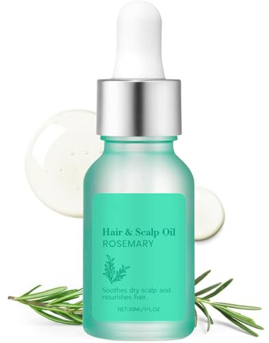 Aceite para Cabello y Cuero Cabelludo - 30 ml, Sérum Hidratante para el Cuer Cabelludo, Nutre y Calma el Cuero Cabellud-o Seco, Equilibra la Grasa y Aporta Brillo (1PC)
