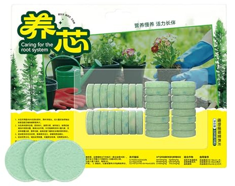 Fertilizzante A Lento Rilascio | Concime Nutriente Per Fiori 32 Compresse Forniture Da Giardinaggio | Nutrimento Piante Giardino - Per Giardino Domestico Interno Rose Gardenie Pothos