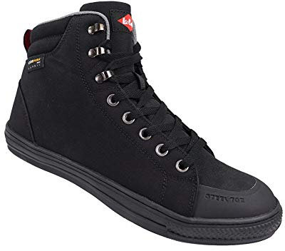 Lee Cooper Herren Arbeitskleidung der Frauen Unisex Retro Styled Premium Cordura Baseball Arbeitssicherheit Trainer Stiefel Schuhe SB SRA, Schwarz, 42 EU
