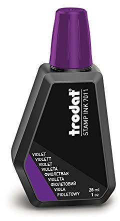 Stämpelfärg, 28 ml, violett, för påfyllning, kontorsstämpel, bläck för stämplar