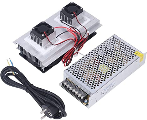 Modulo di Raffreddamento a Doppio Nucleo Kit di Pezzi di Refrigerazione per Semiconduttori Fai-da-te di Raffreddamento per Refrigerazione a Semiconduttore Peltier Termoelettrico