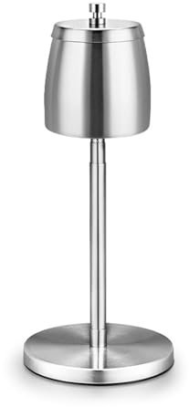 Standaschenbecher Edelstahl,Höhe Ausziehbar 34-65cm Groß Aschenbecher Outdoor,Aschenbecher mit deckel,Rutschfestem Boden und Winddichtem Aschenbecher für Draussen und Innen Raucherbereiche