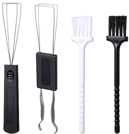 4Stück Keycap Remover Puller Set Einschließlich 2 Edelstahl Tastenkappen Entferner 2 Tastaturbürste. Computer Tastatur Reinigungsset Key Cap Abzieher Set Für Mechanische Tastenkappen Tastaturen Sauber
