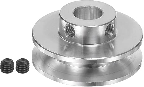 QUARKZMAN V-typ remskiva kilremskiva styrskiva 8 mm borrhål 31 mm ytterdiameter enskilt spår aluminiumlegering för 3–5 mm PU rundbälte motoraxel borrmaskin