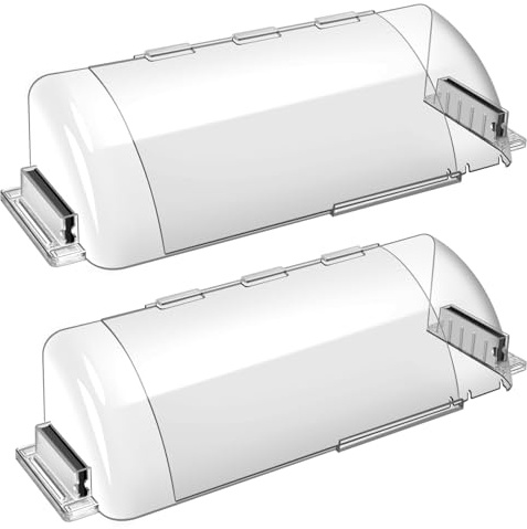 9-15.5 Inch Adjustable Air Vent Deflectors, 2 Pack Clear Magnetic Air & Heat Deflector for Sidewall, Ceiling Registers and Vents
