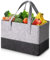 Leerweii Einkaufstasche Filztasche Shopper, 38x25x25cm Einkaufskorb Faltbar Tragetasche Shopping Bag Filzkorb Zeitungskorb Kaminholztasche Kleiderkorb Spielzeugtasche