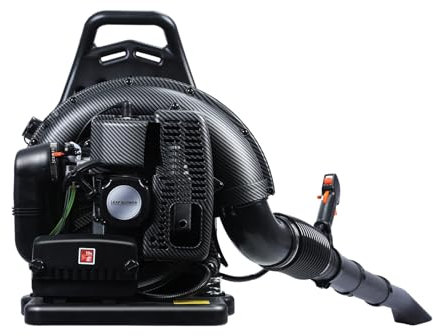 Washranp Soplador de hojas de mochila de gasolina, 63 cc de 2 tiempos, soplador de hojas de gas, soplador de hojas inalámbrico para el cuidado del césped, patio, polvo, escombros, nieve, soplador