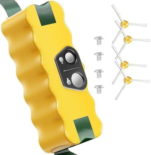 GGiking 5000mAh NI-MH Ersatzakku Akku für iRobot Roomba 500 600 700 800 Serie 510 520 530 540 550 570 580 610 620 630 650 660 760 770 780 870 790 880, Upgrade14.4V Akku