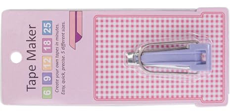 FUUGlan Schrägbandformer 6 mm, 9 mm, 12 mm, 18 mm, 25 mm, 5 Größen, zum Quilten und Nähen von Stoff