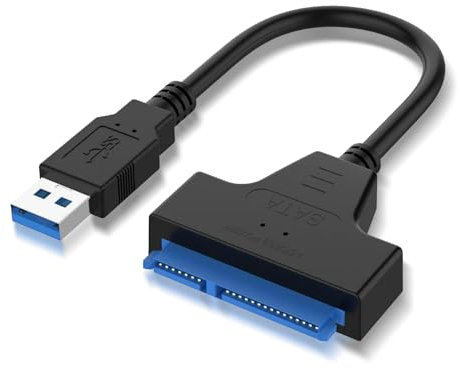 Mennyback USB 3.0 to SATA III Hard Drive Cable & Recovery - High-Speed Data Transfer for 2.5 SSD/HDD - Portable & Plug and Play
