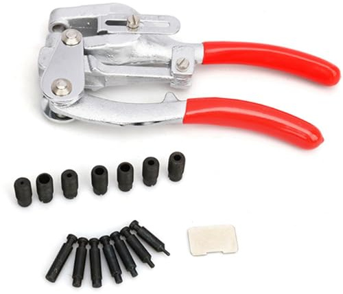 KFGISD, 16-Piece Multi-Function Punching Pliers Set for Stainless Steel Iron Plastic Leather,Hole Depth 6~41mm / 0.24~1.61 in,Hole Punch