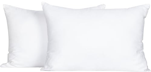 FLXXIE 2 Pack 13x18 Inches Small Cotton Down Alternative Pillows