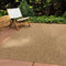 In & Outdoor Teppich Wetterfest Wohnzimmer Balkon Küchenteppich Terrassenteppich Flachgewebe Sisaloptik Meliert Einfarbig braun 080x150 cm