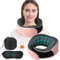 Airplane Neck Pillow, 360° Memory Foam Travel Pillow for Long Flights, Office & Car, Portable Adjustable Neck Support Pillow with Removable Cover, Compact Travel Size Pink