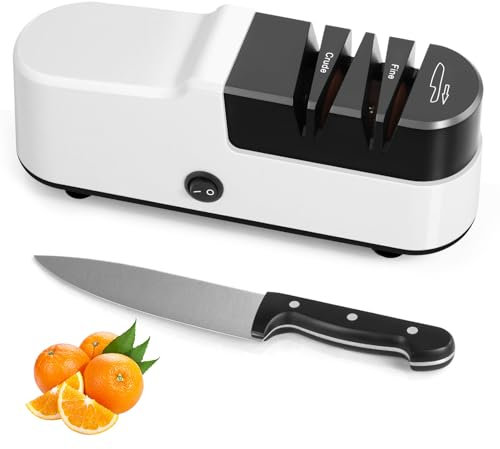 SOARFLY Affilacoltelli Elettrico, Affilacoltelli Professionale di Alta Precisione, Veloce ed Efficiente, Affilatore per Coltelli Durevole, Affilacoltelli Multifunzionale per Coltelli da Cucina