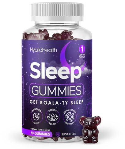 Sugar Free Sleep Gummies x 60 | Maximum Strength | with Ashwagandha, Magnesium, Chamomile Extract | Natural Berry Flavoured | Get Koala-Ty Sleep