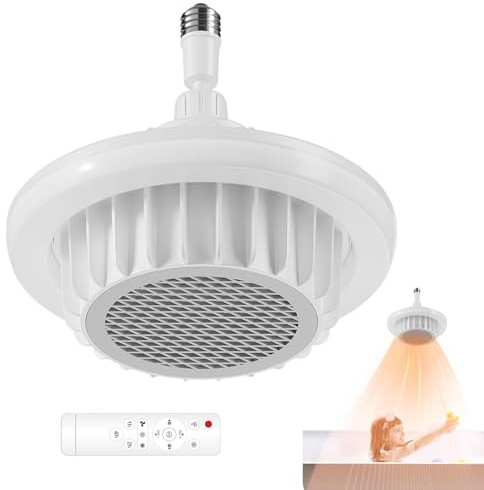 Bathroom Fan with Radiator, LED Ceiling Light, 600W Bathroom Heating Fan | Ceiling Heater for Bathroom, Indoor Electric Ceiling Heater, Lime