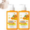 Vitamin C And Turmeric Body Lotion, Aufhellende Körperlotion, Kurkuma Körperlotion, Hautmilch, Bodylotion Herren and Damen, Vitamin C Aufhellende Körperfeuchtigkeitscreme 300ML*2