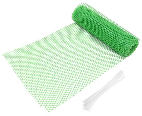 Milisten 1set Rete Da Giardino Per Recinzione Rete Protettiva Per Piante e Pollai Con Fascette e Bianche Barriera Per Animali e Decorazione Giardino