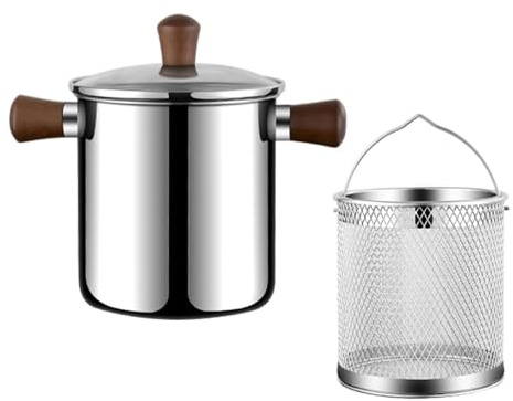 Mini friggitrice in acciaio inox per friggitrice ad olio per alimenti secchi L