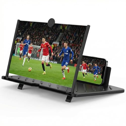Hulvyzu Amplificateur d'Écran de Téléphone Portable, Loupe Téléphone Portable, Agrandisseur Ecran Telephone 20 Pouces, Amplificateur d'Écran Mobile Compatible avec Tous Les Smartphones 419*279*16mm