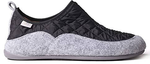 TONI PONS Zapatilla de casa para hombre hecha en fieltro y tejido - NIL-UM Negro, 42 EU.