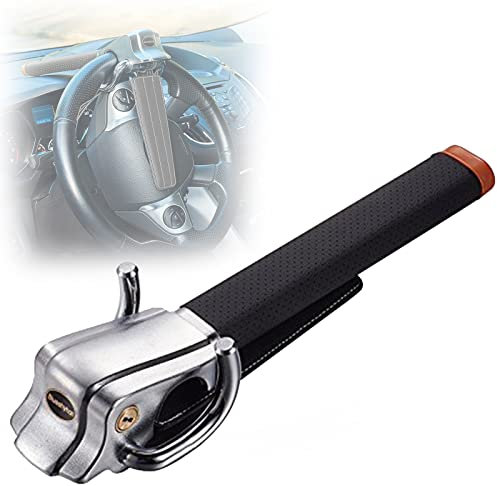 Lenkradschloss Mit Alarm - 2 in 1 Diebstahlsicherung Auto Mit Smart Alarm, Universal Lenkradkralle Sperre Anti Diebstahl, Black