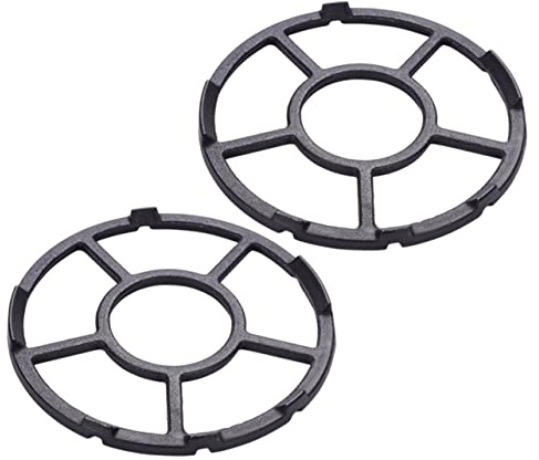 HEMOTON 2pièces Support De Wok Antidérapant Pour Cuisinière à Lot De Anneaux Fonte Robustes Pour Casseroles Et Poêles Accessoires Universels Pour Cuisine