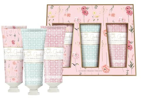 Baylis & Harding Royale Garden Rose, Poppy & Vanilla Luxury Hand Treats Gift Set (Pack of 1) - Vegan Friendly