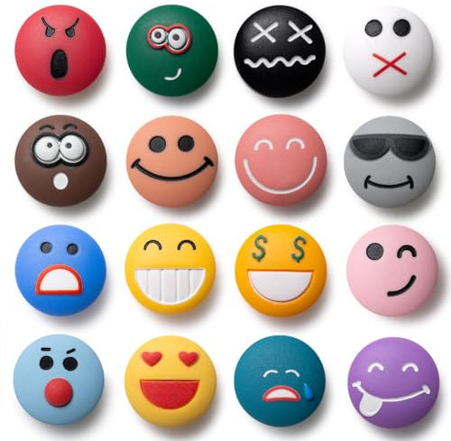 SUNURS Magneti Frigo 3D (Confezione da 16 o 9) - Resina Colorata con Magneti al Neodimio, Design Piatto & Superficie Lucida