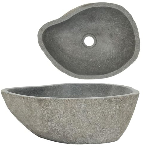 Kangmusi Waschbecken Flussstein Oval (37-46) x(29-36) cm,242667