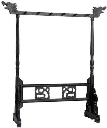 Zghhc Soporte para Pinceles De Wengué De 12 Pines, Colgador para Pinceles De Caligrafía China, Soporte para Pinceles Sumi para Tallar Caligrafía, Estante con Soporte para Caligrafía China