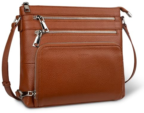 befen Genuine Leather Handbags for Women Small Cross Body Bag for Women | befen Real Leather Crossbody Bags for Women Shoulder Bags Women Small ladies Handbags with RFID Blocking Built-in Wallet