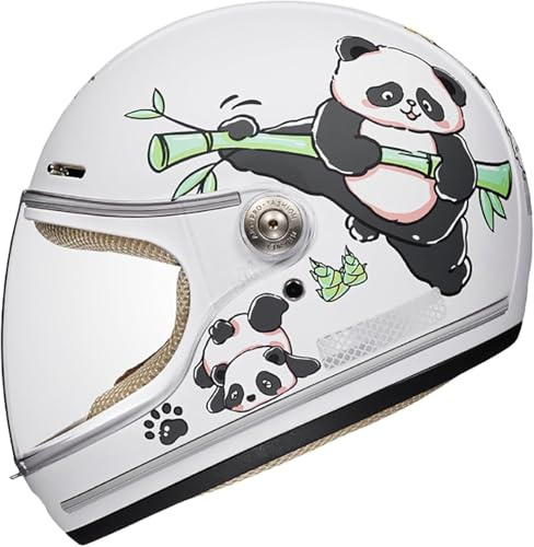 Casque De Moto Enfant, Casque À Motifs pour Garçons Et Filles, Casque Intégral pour Vélos Électriques, Motos Et Scooters, Homologué ECE 4,(46-52CM)