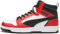 PUMA Unisex Rebound V6 Sneaker, White Black for All Time Red, 42.5 EU