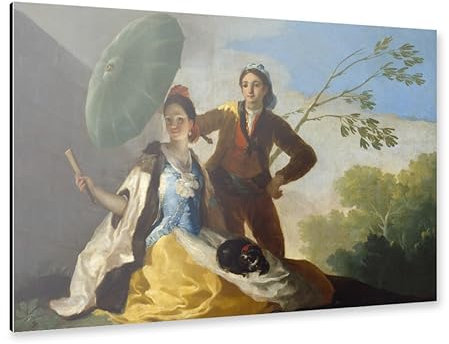 artboxONE Alu-Print 120x80 cm Der Sonnenschirm von Künstler Mango Art