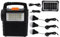 Centrale Elettrica Portatile con Kit Pannello Solare, Generatori Solari Esterni Torcia Incorporata, Alimentatore da Campeggio Solare per di Emergenza da Campeggio All'aperto