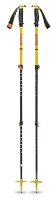 Black Diamond Unisex – vuxen traverse 3 skidstavar, sulphur grön, 100–140 cm