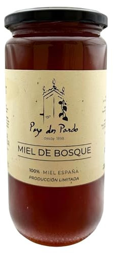 Miel cruda y pura, Miel de bosque de GALICIA, Artesanal. SIN TRATAMIENTO. Se solidifica a menos de 16 grados. Gourmet. Principalmente de Castaño y recolectada y etiquetada a mano.