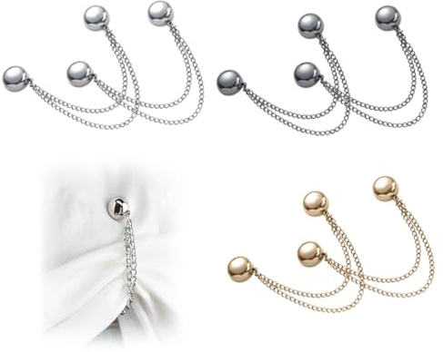 COYUN 6 Pcs Botones Magneticos para Ropa Magnéticos Extraíbles Clips de Ropa de Pinzas Magnéticas para Ropa Fija el Dobladillo de La Camiseta para Acortar La Pernera del Pantalón