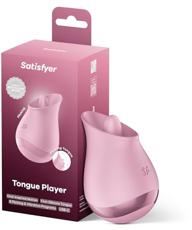 Satisfyer Tongue Player Tongue Vibrator & Sling-On Vibrator for Women
