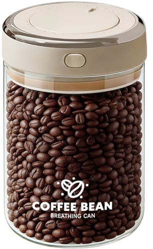 CHUNGG Coffee Bean Storage Jar, Airtight Coffee Container | With Vacuum Cover Aroma-Seal Coffee Storage for Beans, Grounds & Tea ( 1100ml )