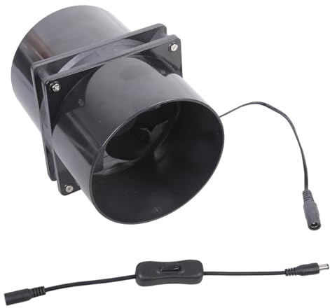 Ventilador estable de 3000 RPM 12 V juego de escape de refrigeración para flujos de aire continuos en aerosoles, salas de pintura y horneado, potente soplador