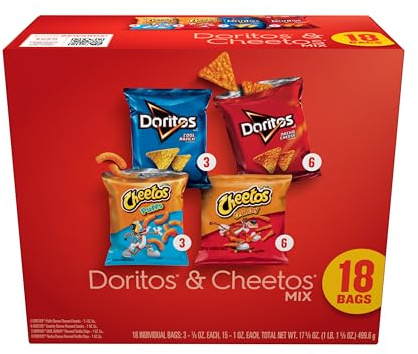 Frito Lay Doritos & Cheetos Mix - Lote de 18 unidades