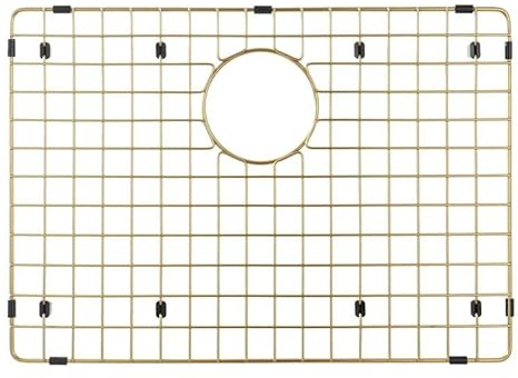 Starstar Diskbänksskydd matt guld 304 rostfritt stål diskbänk botten rutnät, ställ (19,25 x 13,25)